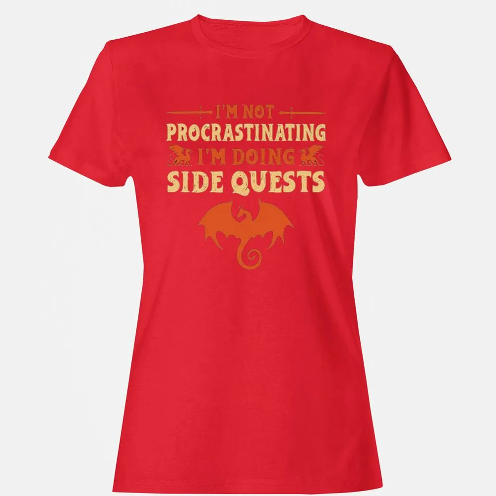 I'm Doing Side Quests Women's T-Shirt - Red - 13