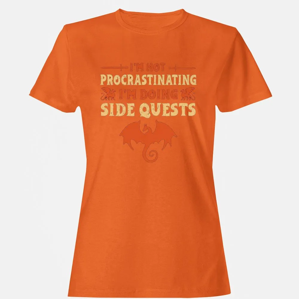 I'm Doing Side Quests Women's T-Shirt - Orange - 11