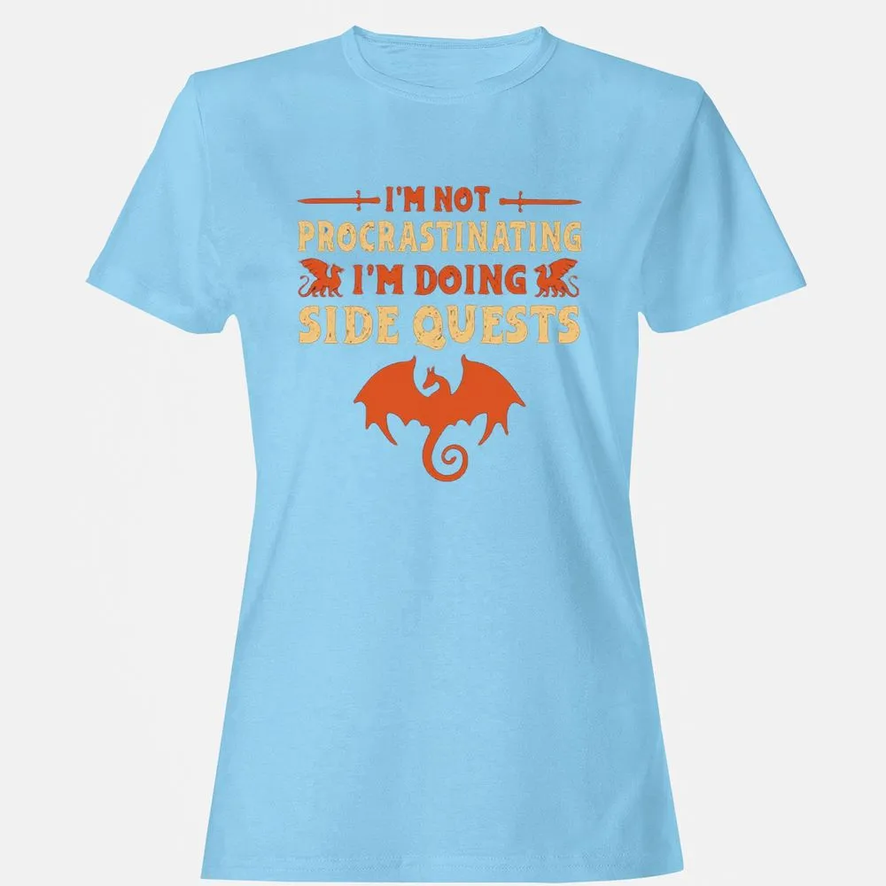I'm Doing Side Quests Women's T-Shirt - Light Blue - 8