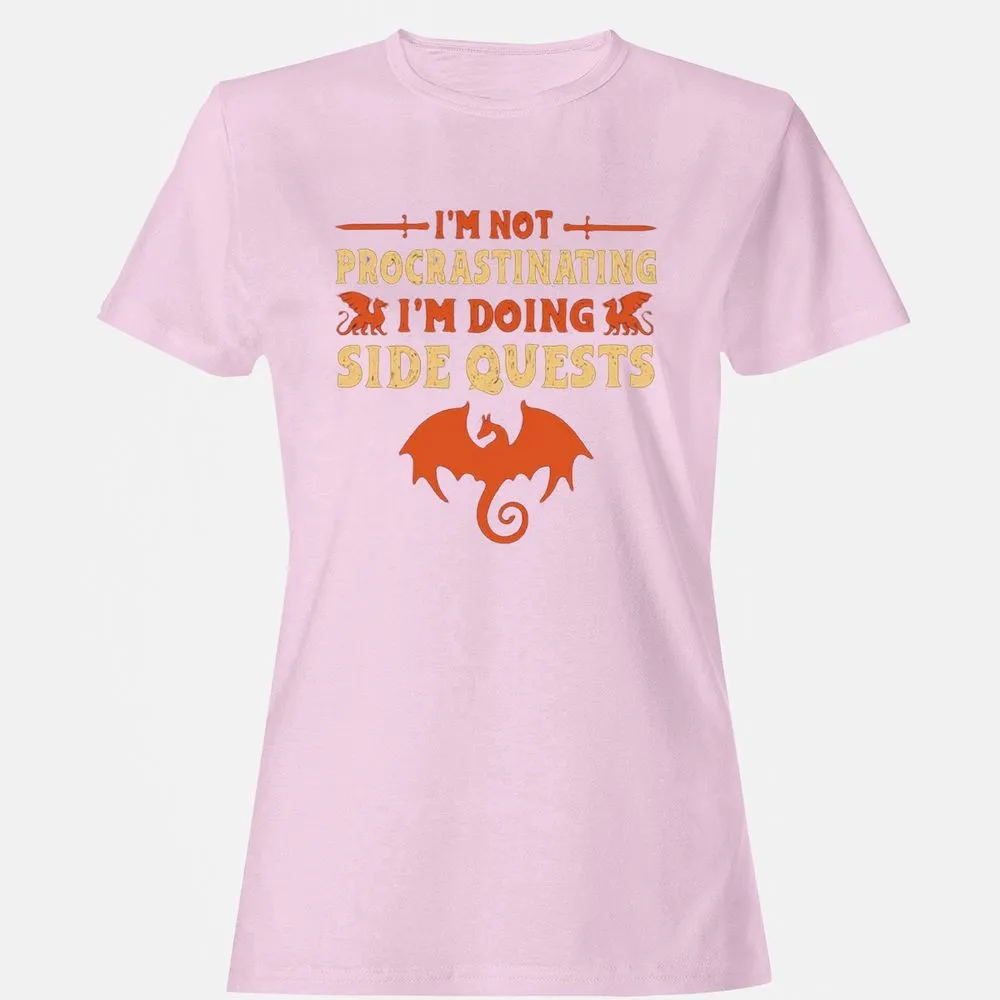 I'm Doing Side Quests Women's T-Shirt - Light Pink - 9