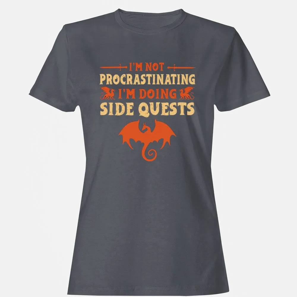 I'm Doing Side Quests Women's T-Shirt - Dark Heather - 5