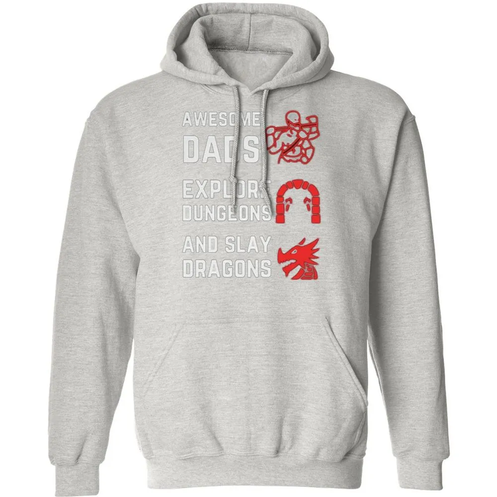 Awesome Dad Fathers Day Classic Unisex Hoodie - Ash - 8