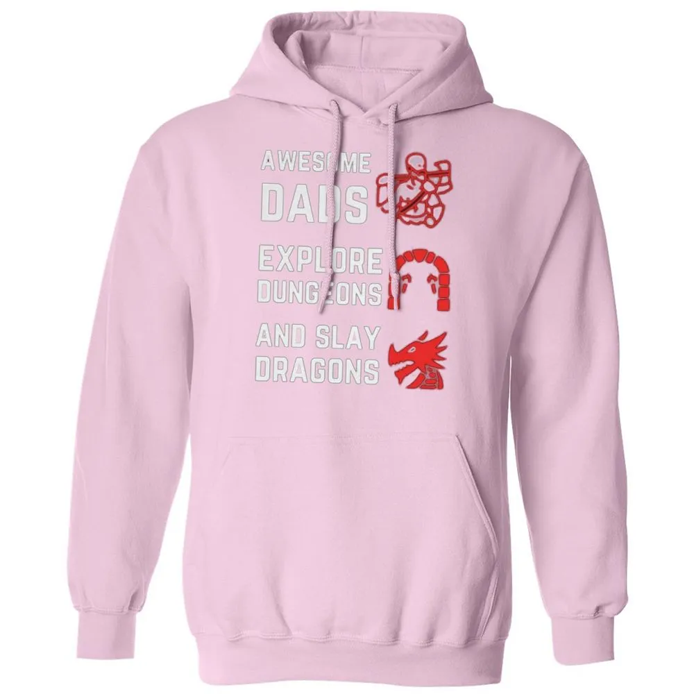 Awesome Dad Fathers Day Classic Unisex Hoodie - Light Pink - 3