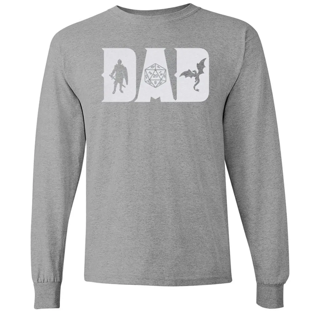 Dad Fathers Day Long Sleeve T-Shirt - Graphite Heather - 6