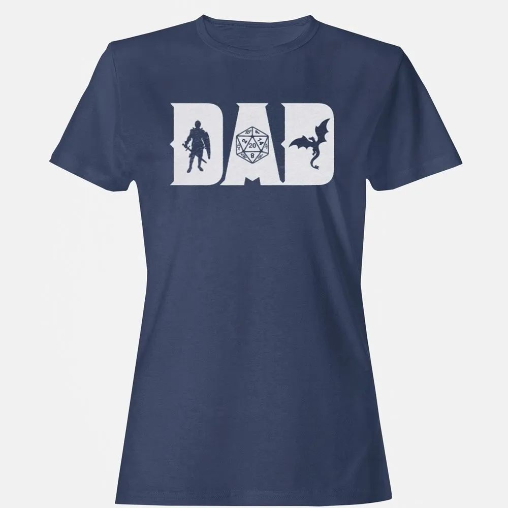 Dad Fathers Day Women's T-Shirt - Navy - 10