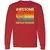 Awesome Dads Explore Dungeons Long Sleeve T-Shirt - Red - 14