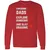 Awesome Dad Fathers Day Long Sleeve T-Shirt - Red - 14