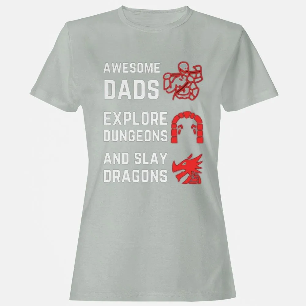 Awesome Dad Fathers Day Women's T-Shirt - Ash - 2