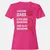 Awesome Dad Fathers Day Women's T-Shirt - Heliconia - 6