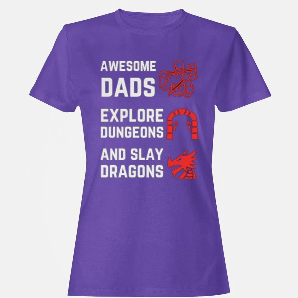 Awesome Dad Fathers Day Women's T-Shirt - Purple - 12