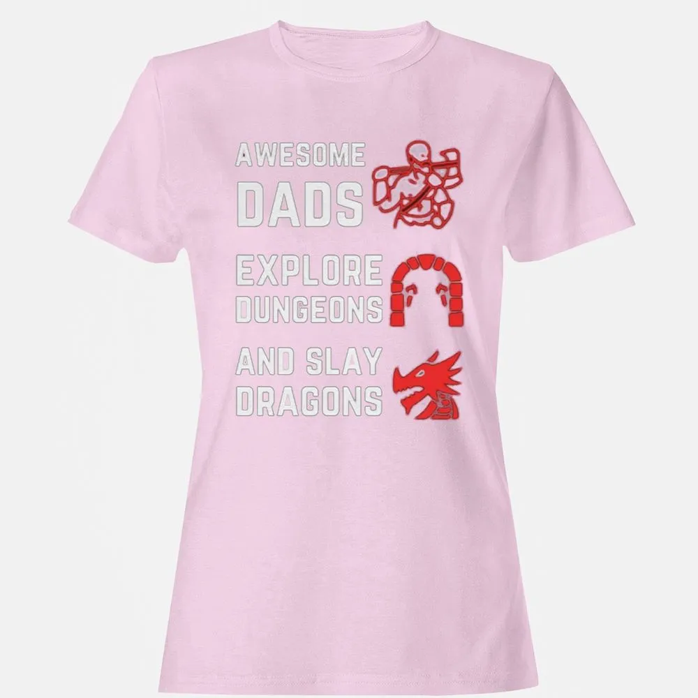 Awesome Dad Fathers Day Women's T-Shirt - Light Pink - 9