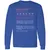 Backend Developer Stats Long Sleeve T-Shirt - Royal - 8