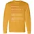 Backend Developer Stats Long Sleeve T-Shirt - Gold - 9