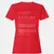 Backend Developer Stats Women's T-Shirt - Red - 13