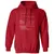 Accountant Stats Classic Unisex Hoodie - Red - 5