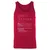 Accountant Stats Unisex Jersey Tank - Red - 11