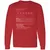 Accountant Stats Long Sleeve T-Shirt - Red - 14
