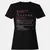 Accountant Stats Women's T-Shirt - Black - 1