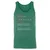 Veteran Stats Unisex Jersey Tank - Kelly - 9