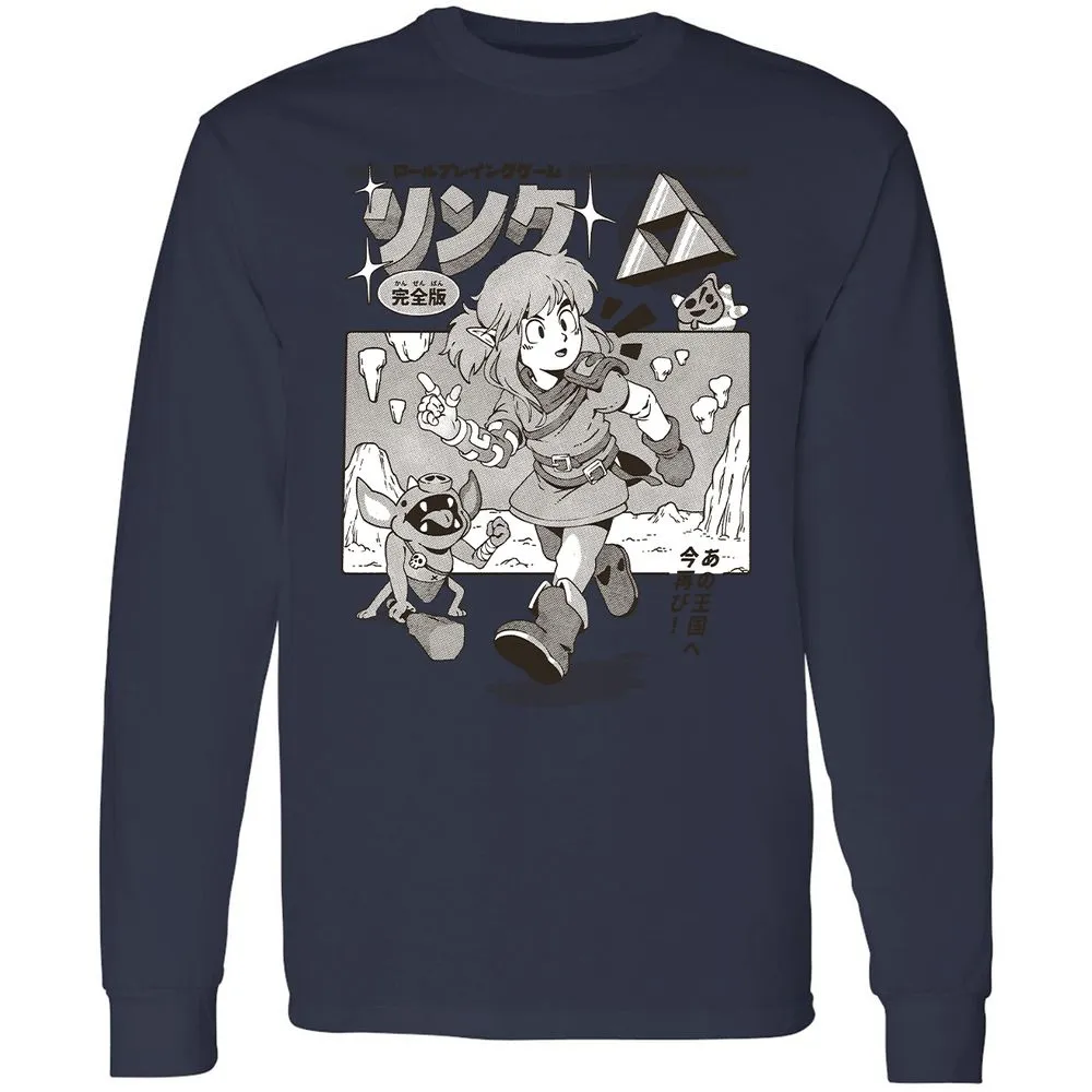Long Sleeve T-Shirt - EB2RXXD9 - Navy - 12