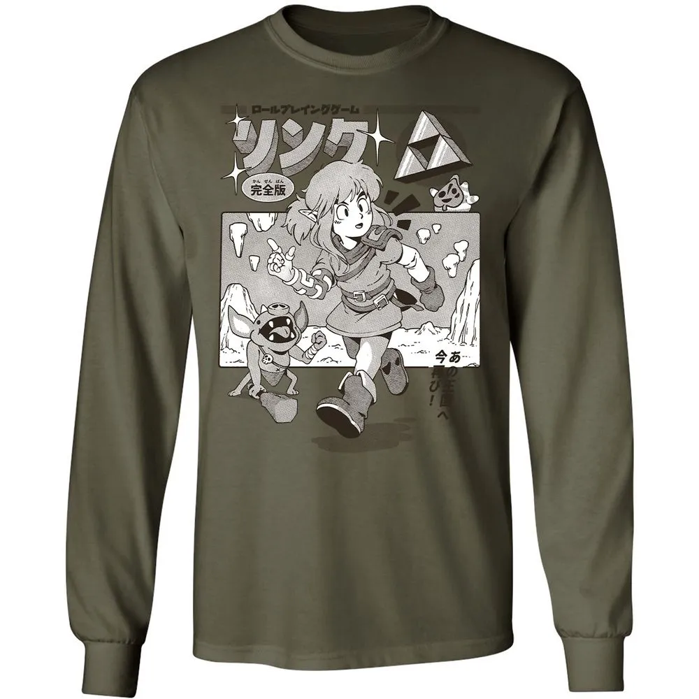 Long Sleeve T-Shirt - EB2RXXD9 - Military Green - 7