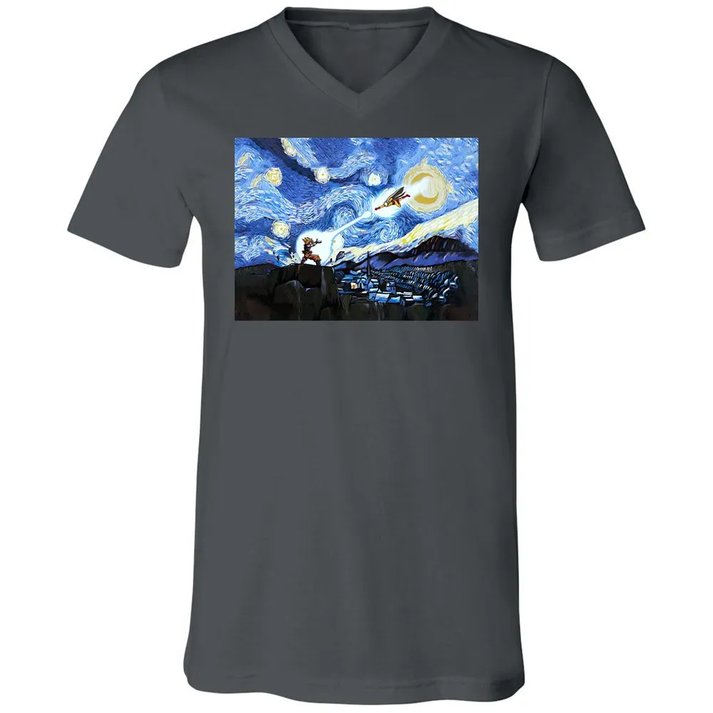 Unisex V-Neck T-Shirt - 7UW6S7JB - Asphalt - 12