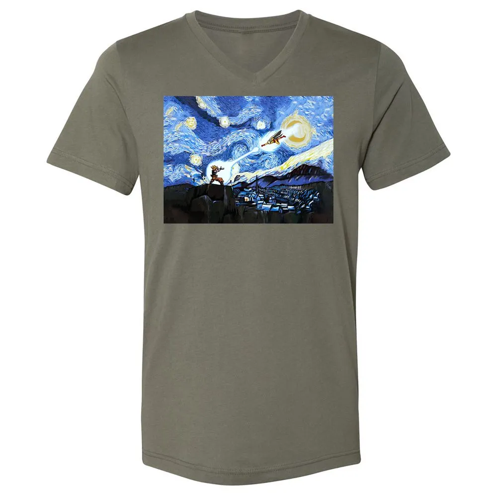 Unisex V-Neck T-Shirt - 7UW6S7JB - Military Green - 10