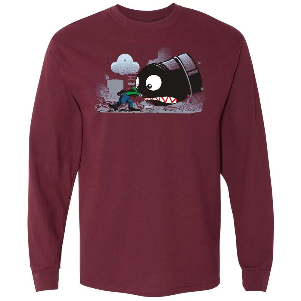 Long Sleeve T-Shirt - 9VVQ4JHY - Maroon - 11