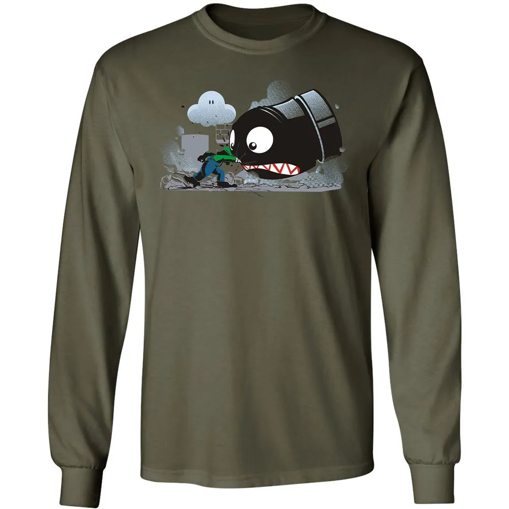 Long Sleeve T-Shirt - 9VVQ4JHY - Military Green - 7