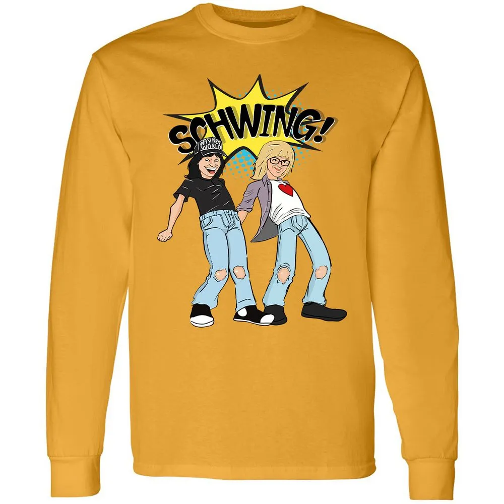 Long Sleeve T-Shirt - EBQ3QCQZ - Gold - 9