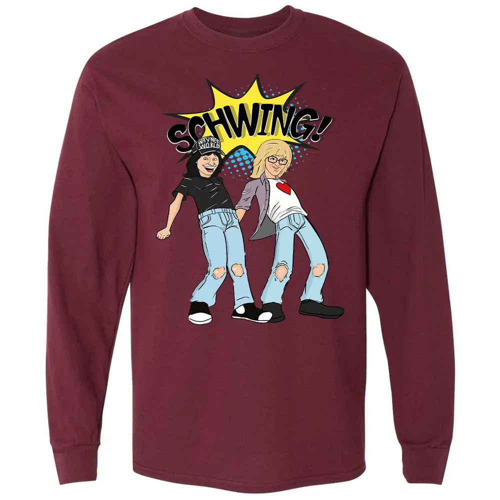Long Sleeve T-Shirt - EBQ3QCQZ - Maroon - 11