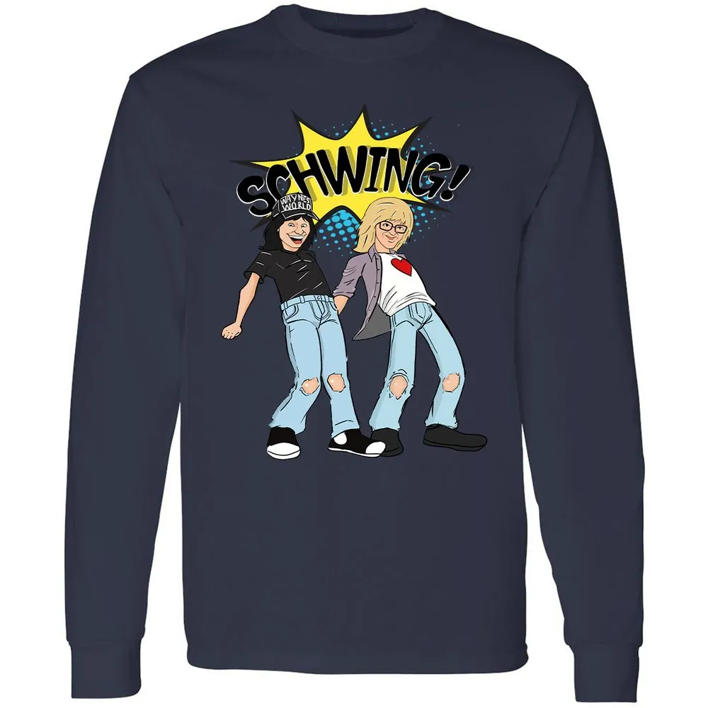 Long Sleeve T-Shirt - EBQ3QCQZ - Navy - 12