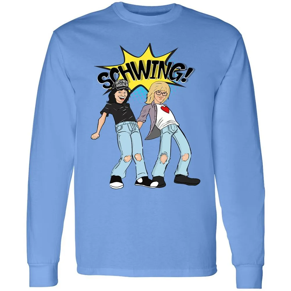 Long Sleeve T-Shirt - EBQ3QCQZ - Carolina Blue - 2