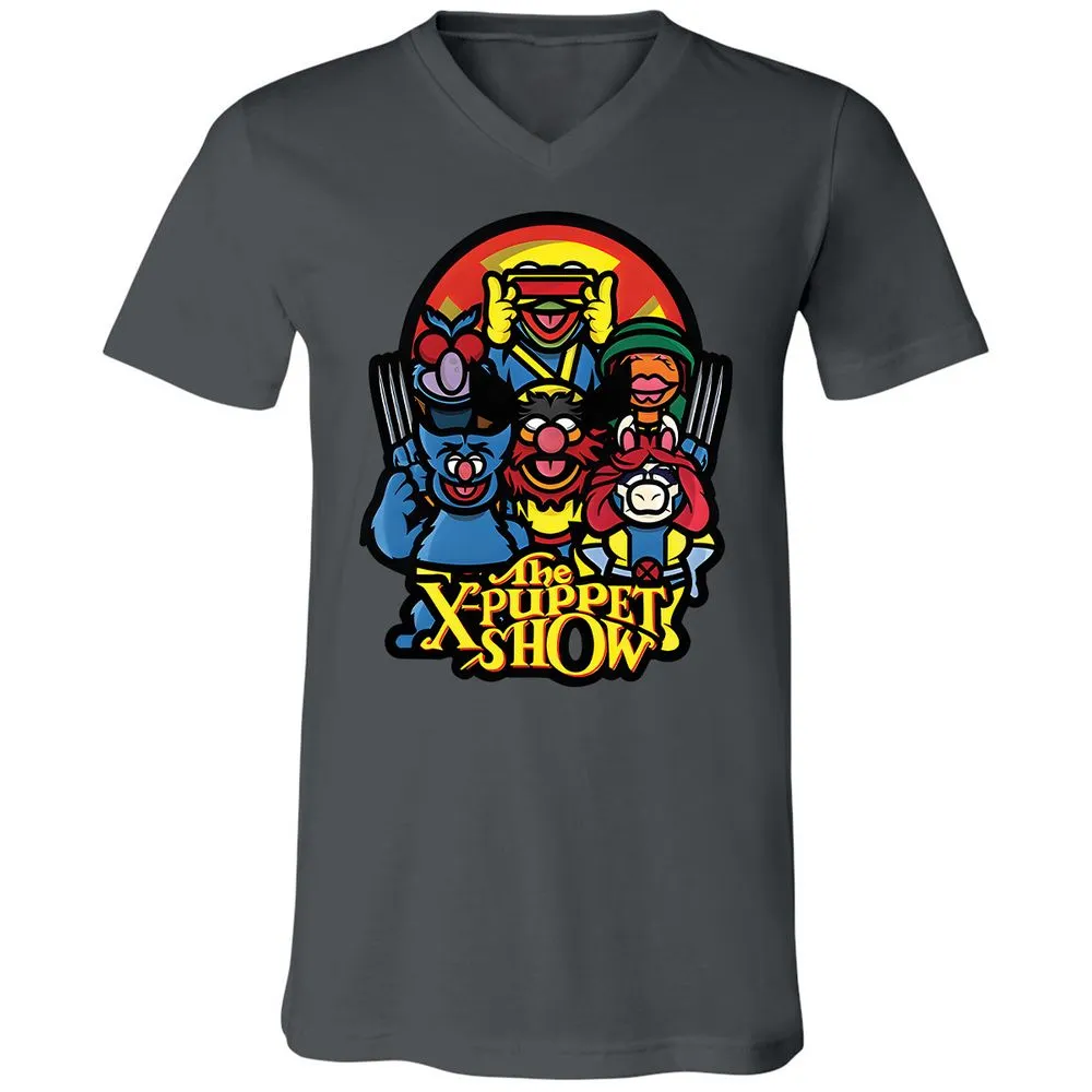 Unisex V-Neck T-Shirt - 27HZXBAF - Asphalt - 12