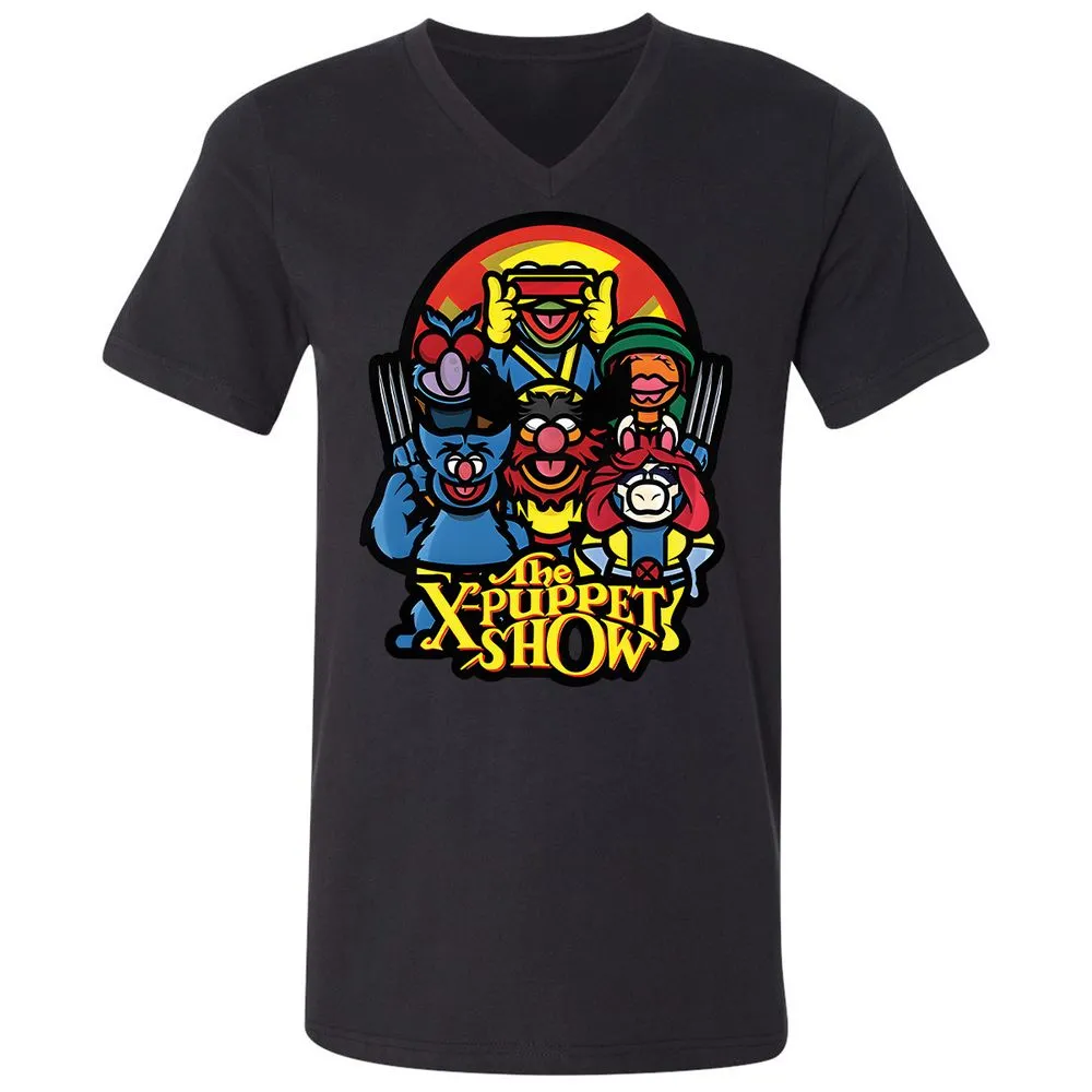 Unisex V-Neck T-Shirt - 27HZXBAF - Black - 16