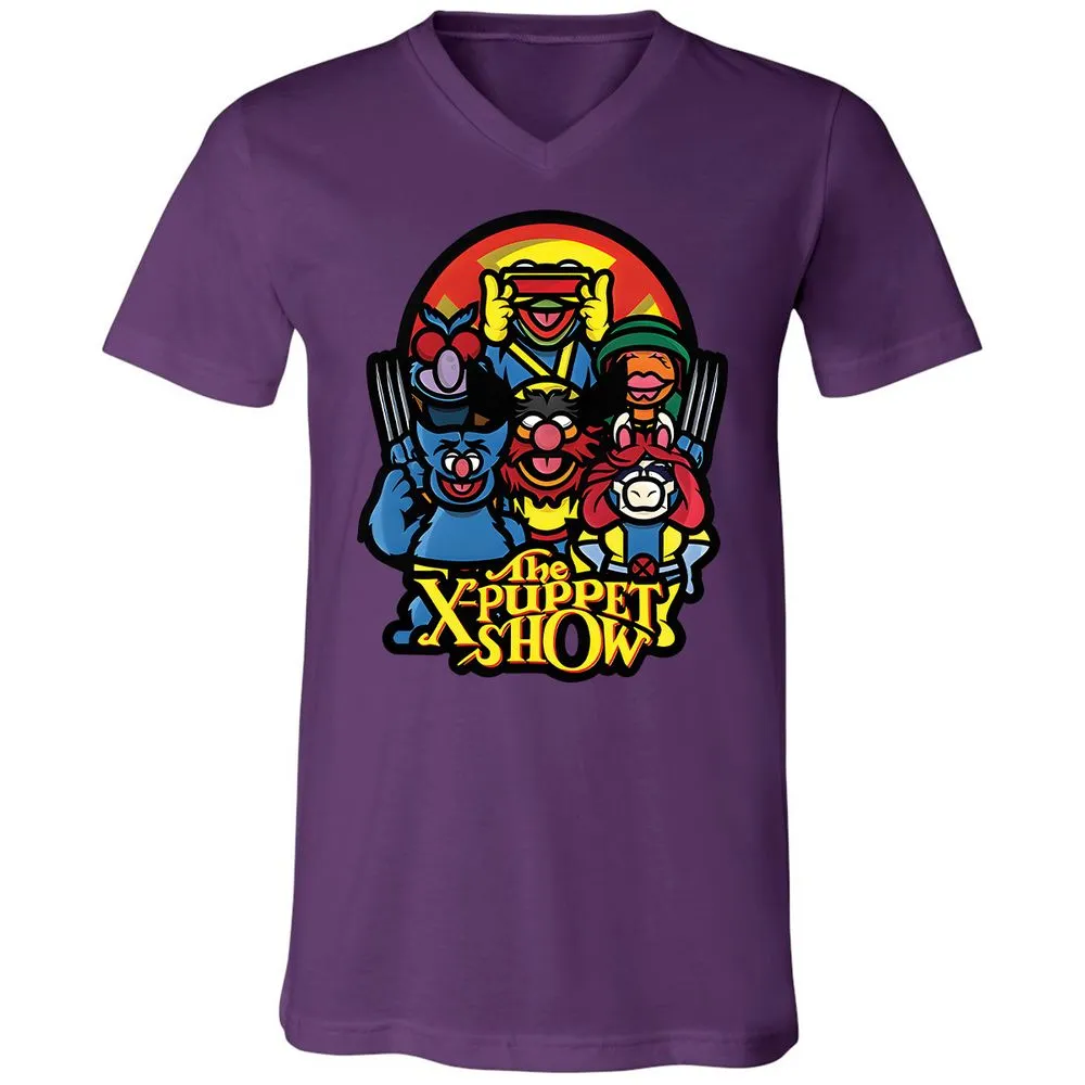 Unisex V-Neck T-Shirt - 27HZXBAF - Team Purple - 2