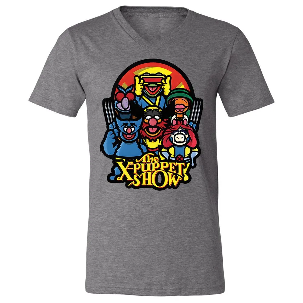 Unisex V-Neck T-Shirt - 27HZXBAF - Deep Heather - 13