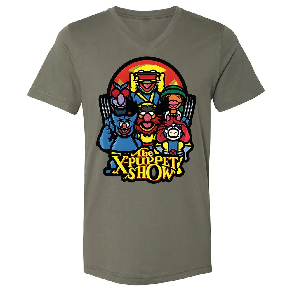 Unisex V-Neck T-Shirt - 27HZXBAF - Military Green - 10