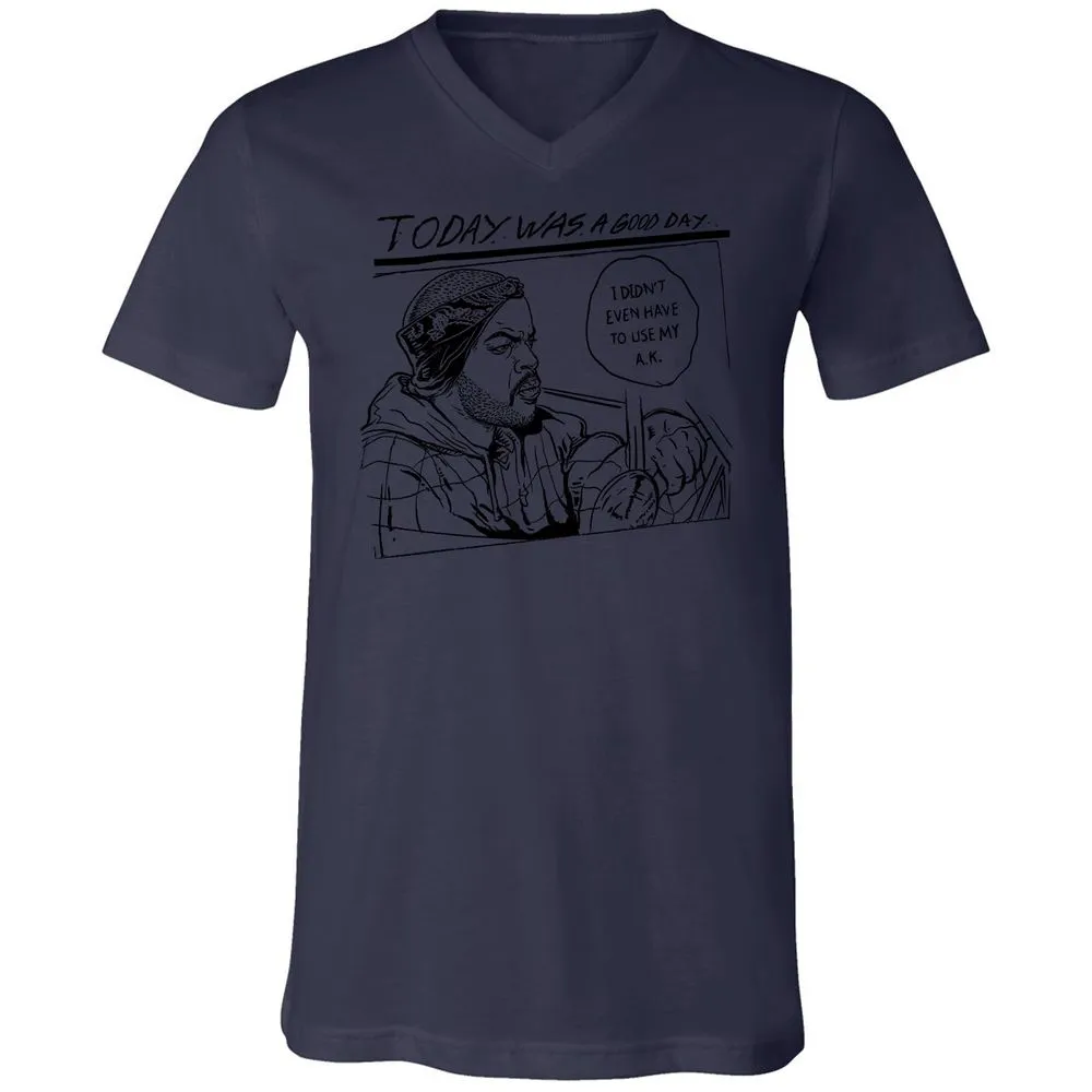 Unisex V-Neck T-Shirt - FKAZEEUL - Navy - 9