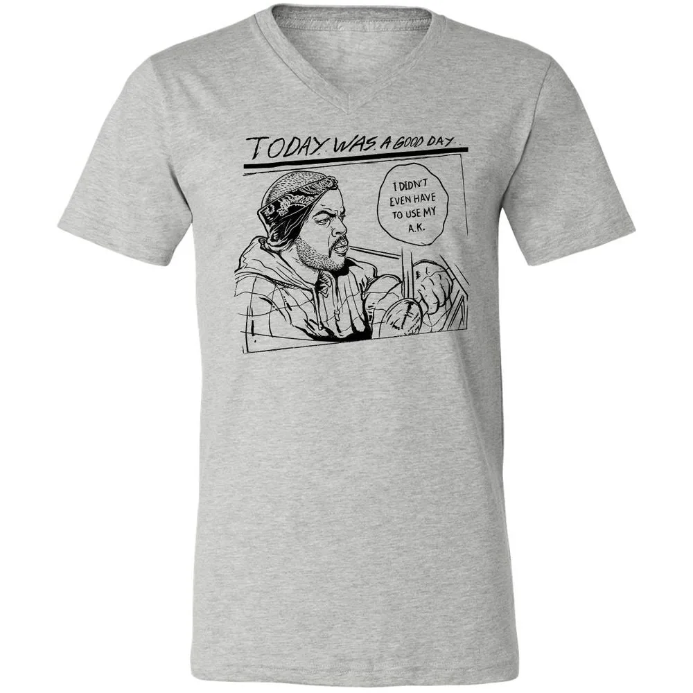 Unisex V-Neck T-Shirt - FKAZEEUL - Athletic Heather - 7
