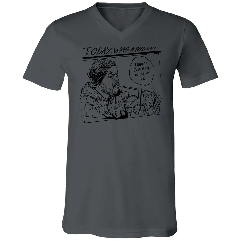 Unisex V-Neck T-Shirt - FKAZEEUL - Asphalt - 12