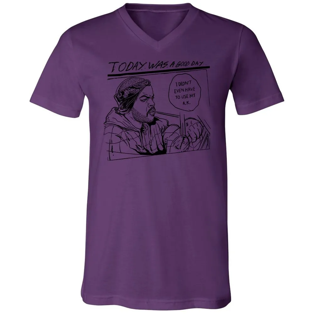 Unisex V-Neck T-Shirt - FKAZEEUL - Team Purple - 2