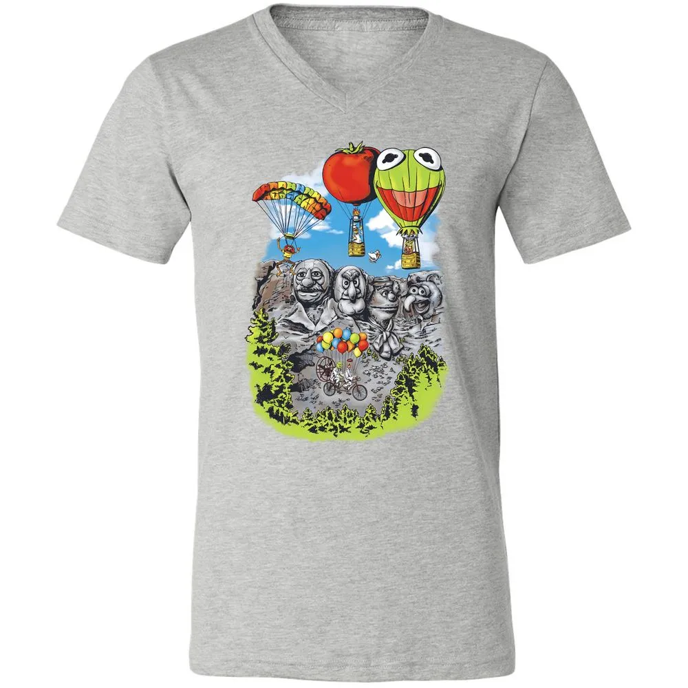 Unisex V-Neck T-Shirt - B6W3USD2 - Athletic Heather - 7