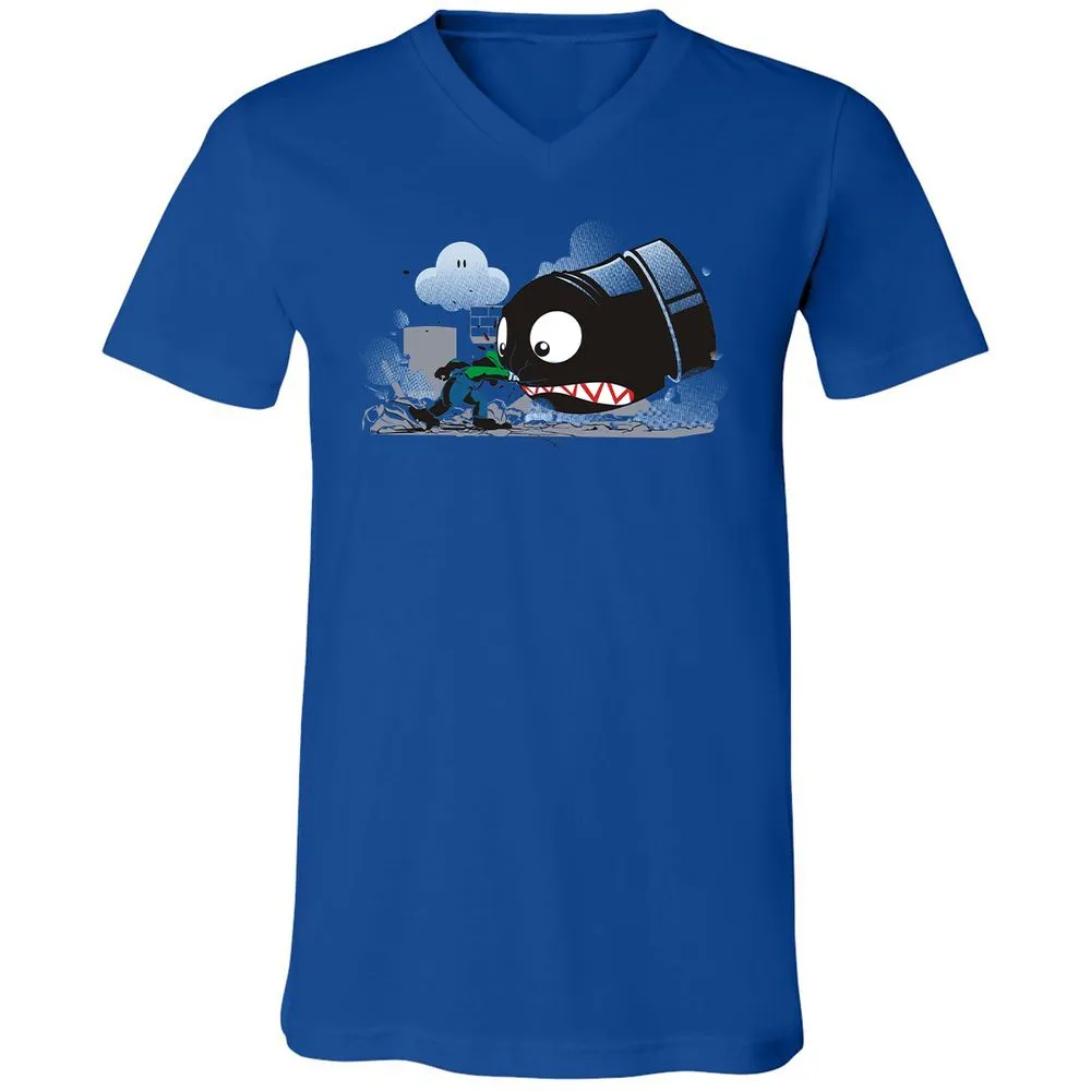 Unisex V-Neck T-Shirt - 7DYS8K68 - True Royal - 4