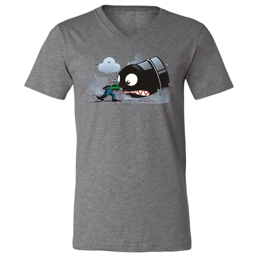 Unisex V-Neck T-Shirt - 7DYS8K68 - Deep Heather - 13