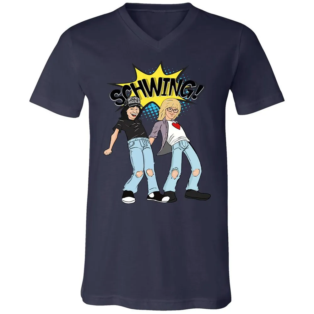 Unisex V-Neck T-Shirt - CPM4HSCN - Navy - 9