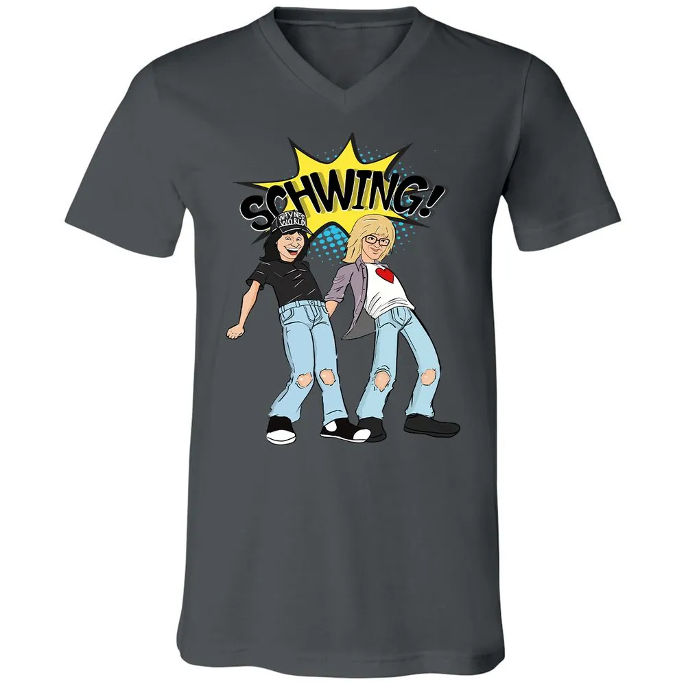 Unisex V-Neck T-Shirt - CPM4HSCN - Asphalt - 12
