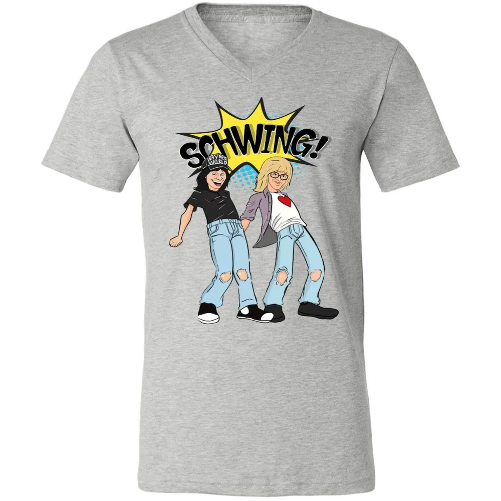 Unisex V-Neck T-Shirt - CPM4HSCN - Athletic Heather - 7