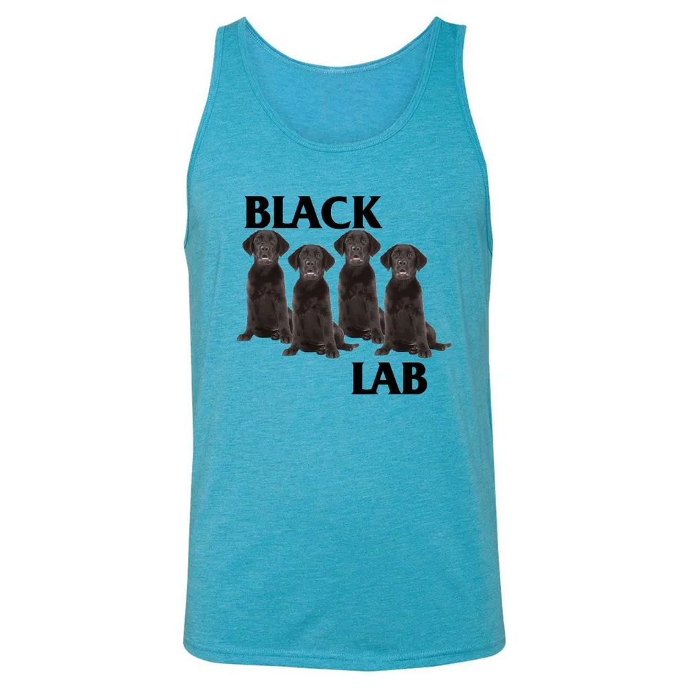 Unisex Jersey Tank - 8143XHMQ - Aqua Triblend - 3