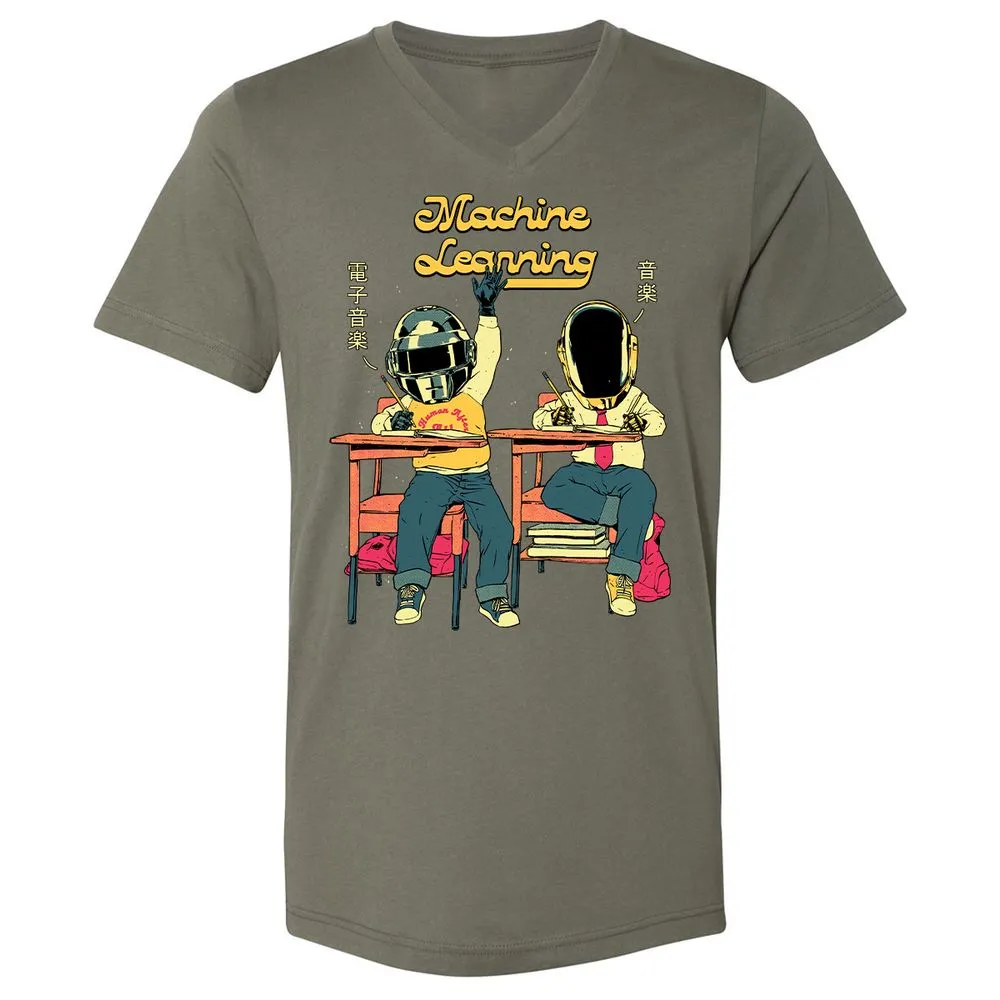 Unisex V-Neck T-Shirt - U2AQLAVW - Military Green - 10